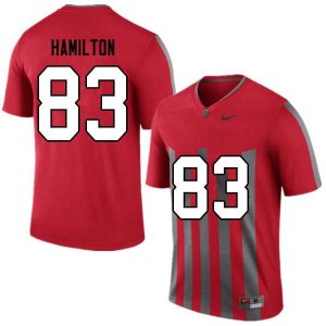 Men's Ohio State Buckeyes #83 Cormontae Hamilton Retro Nike NCAA College Football Jersey Real SYS0344NP